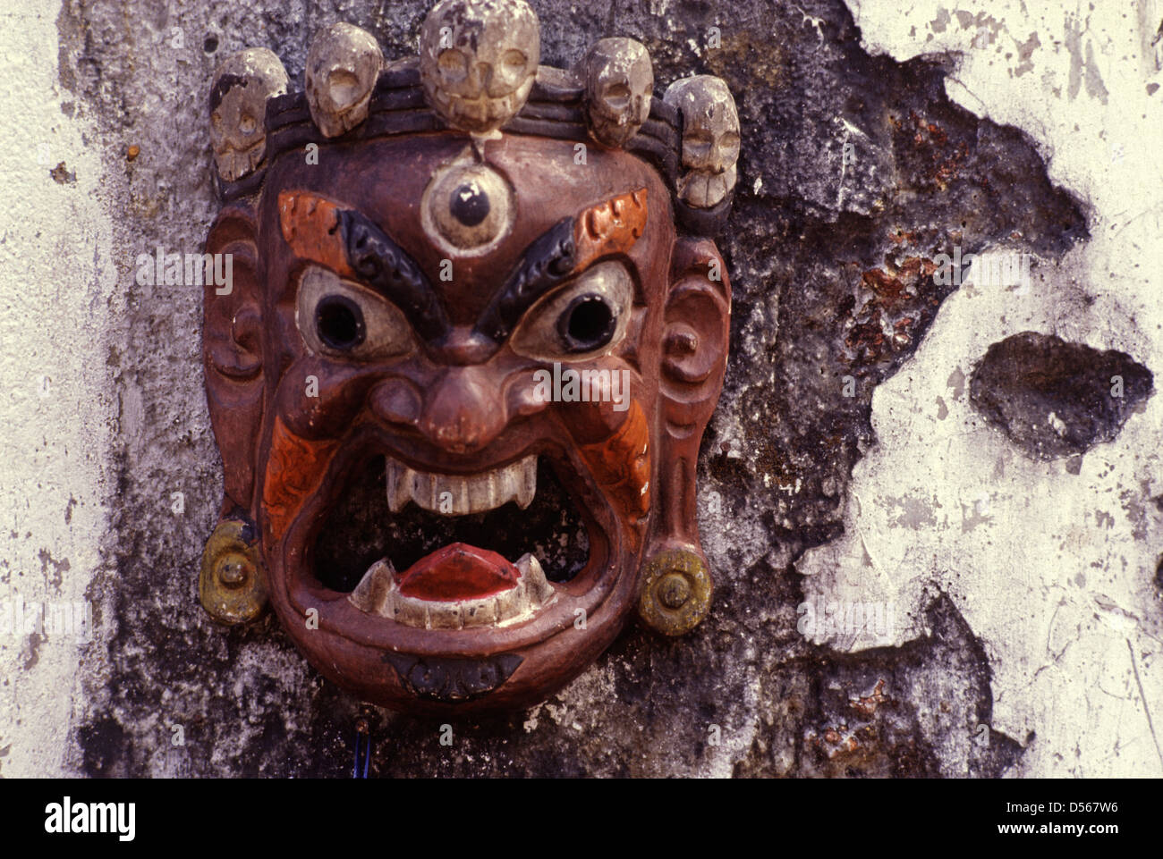 Sandalwood mask from India Stock Photo
