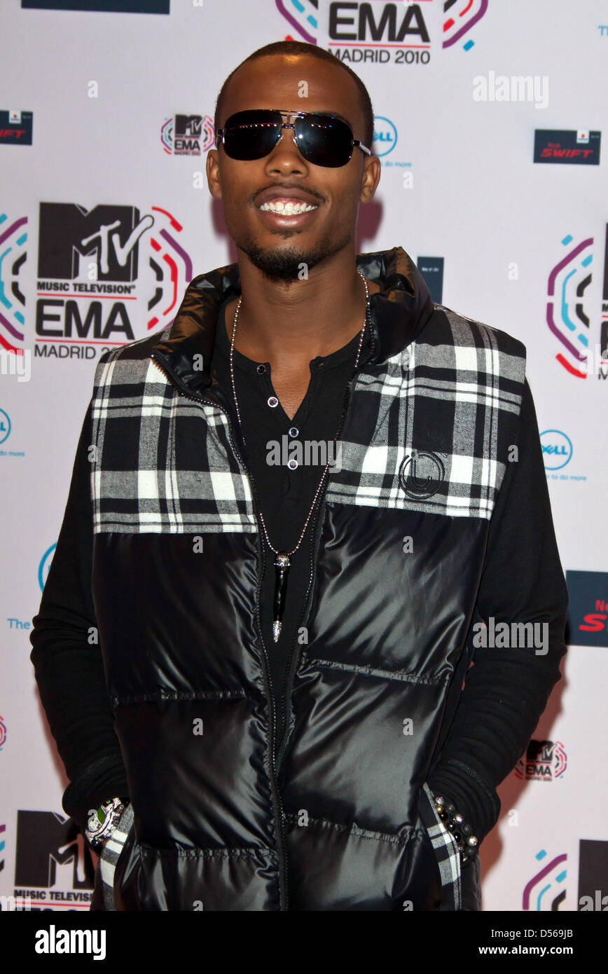 US singer B.o.B. (Bobby Ray Simmons Jr.) arrives at the 2010 MTV Europe Music Awards (EMA) held