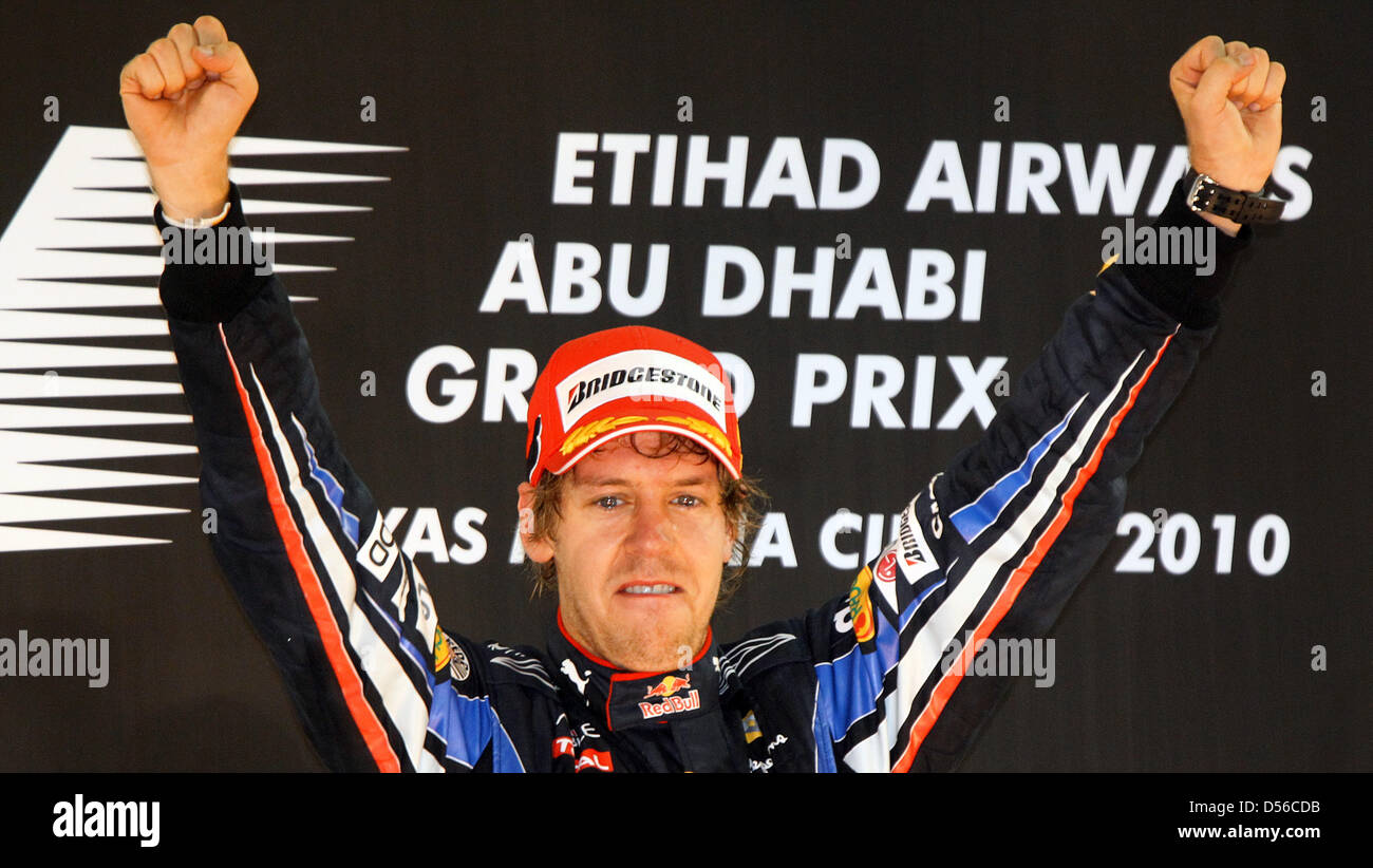 Seb Vettel 2010 Sebastian vettel abu dhabi 2010 hi-res stock photography and images - Alamy