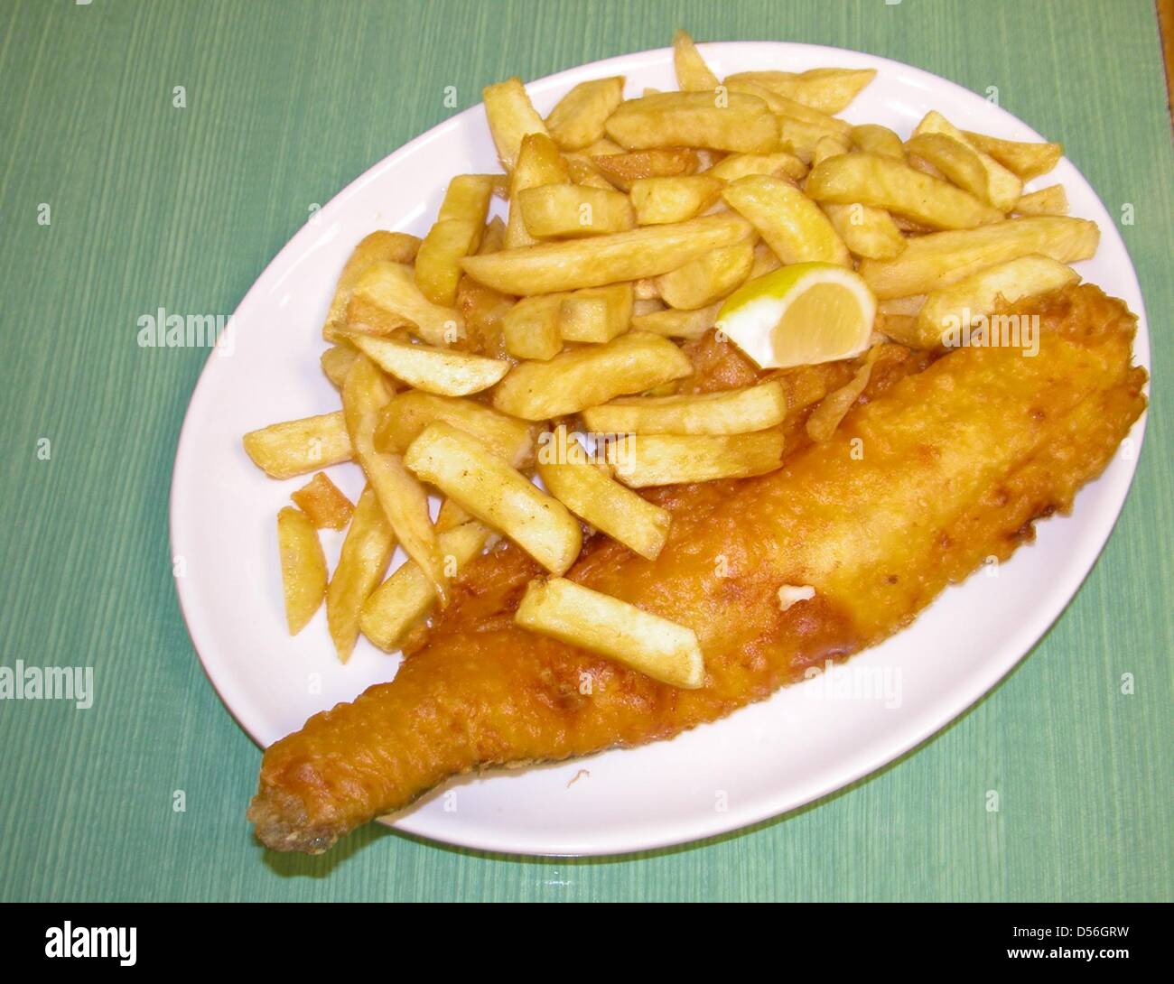 Fish'n'Chips, Britain's national meal, served in London, Great Britain, 10 March 2010. Fish'n