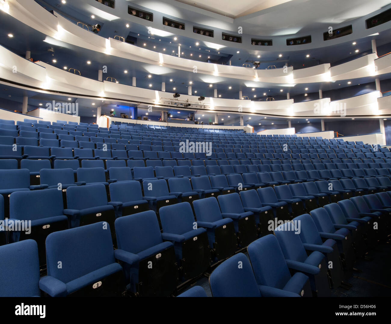 View of the auditorium at the Eden Court Theatre, Inverness Stock Photo Alamy