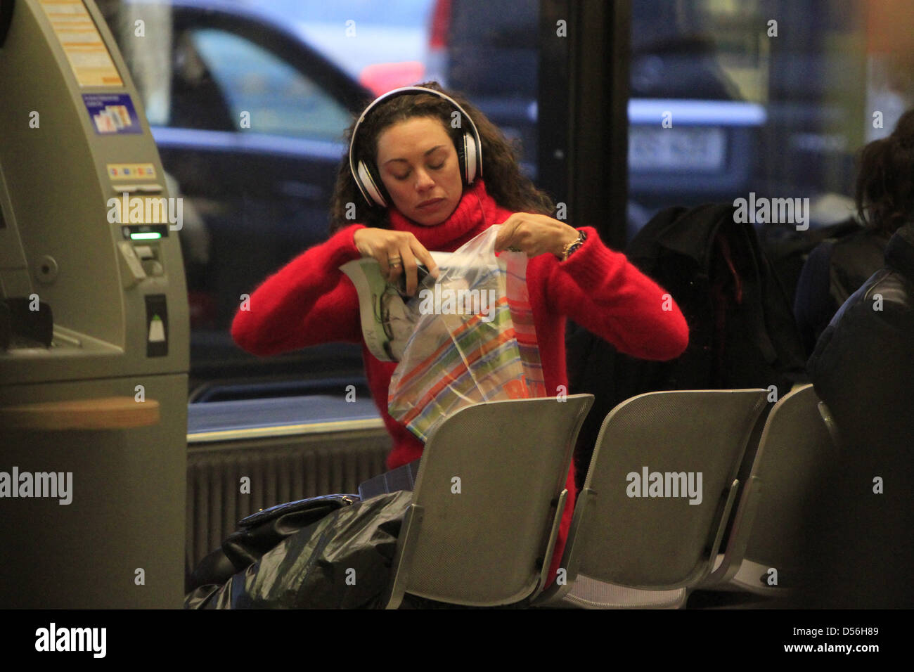 Lilly Becker heading back to London looking sad. She was leaving Adlon