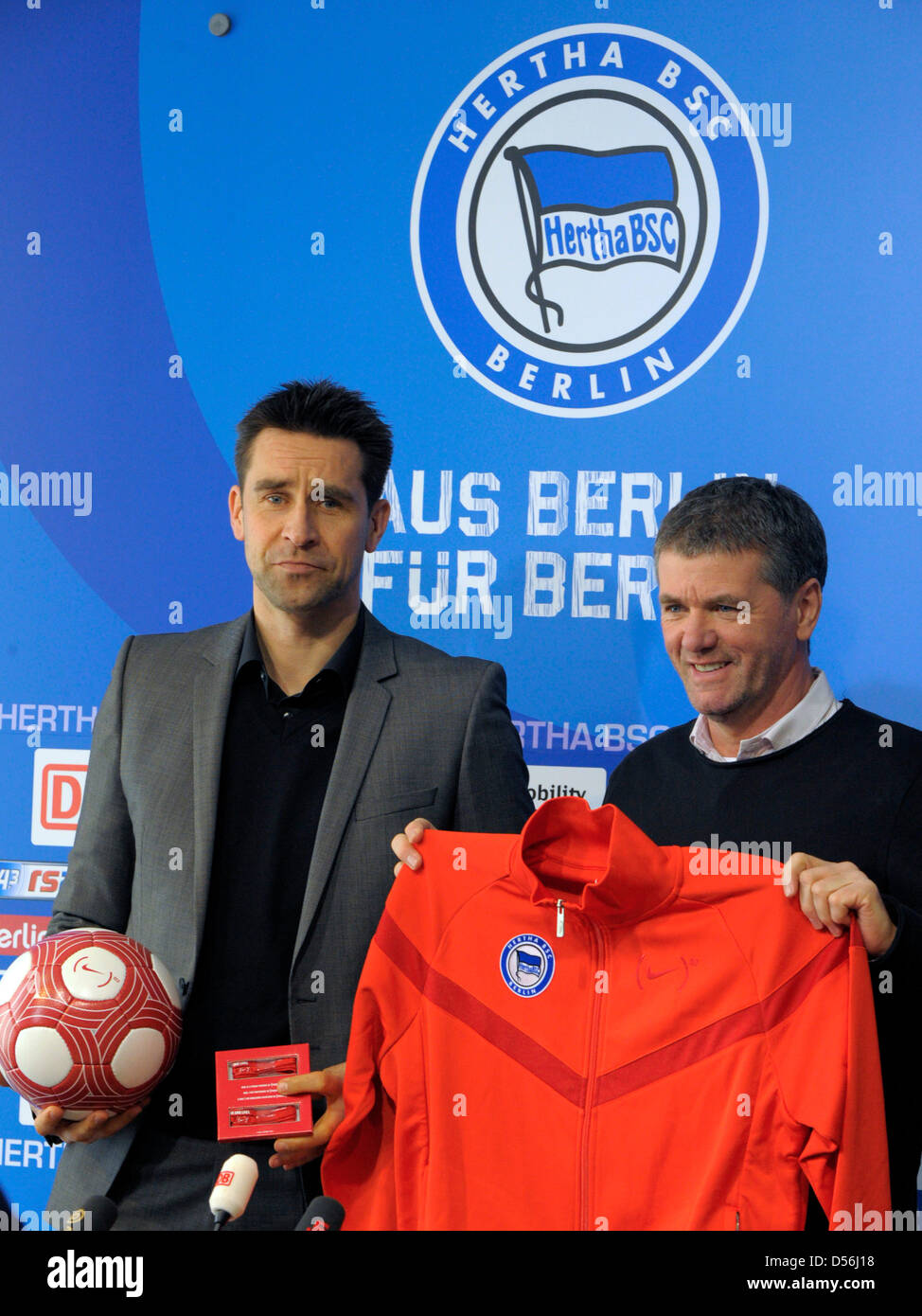 German Bundesliga Club Hertha Bsc Berlin S General Manager Micghael Stock Photo Alamy