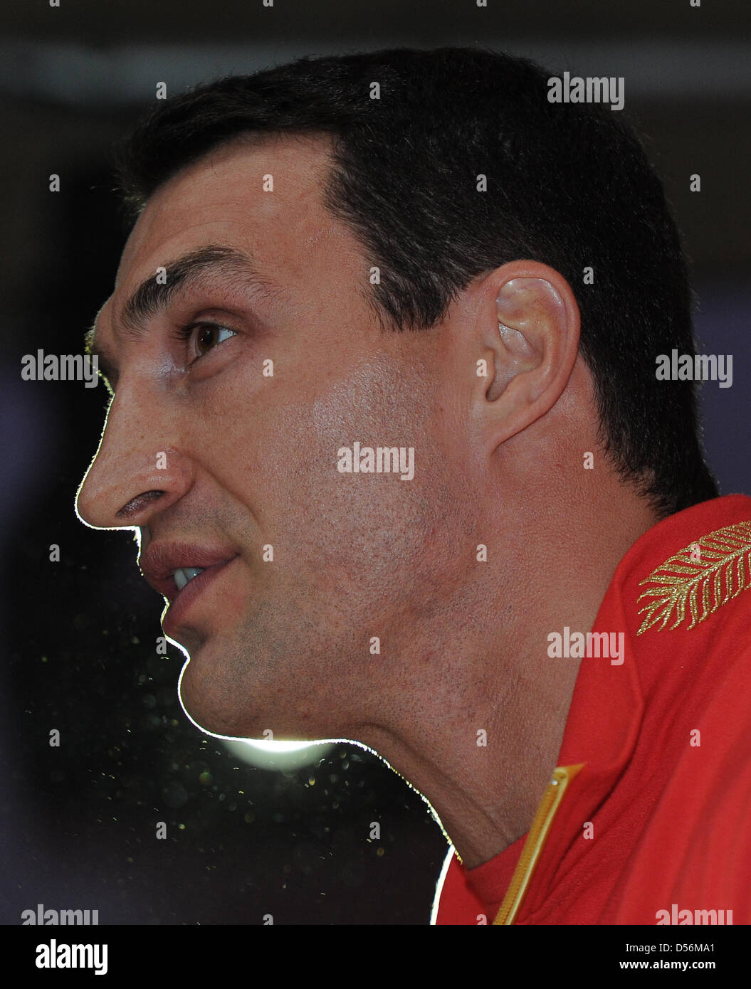 Ukrainian heavyweight boxer Wladimir Klitschko attends a press