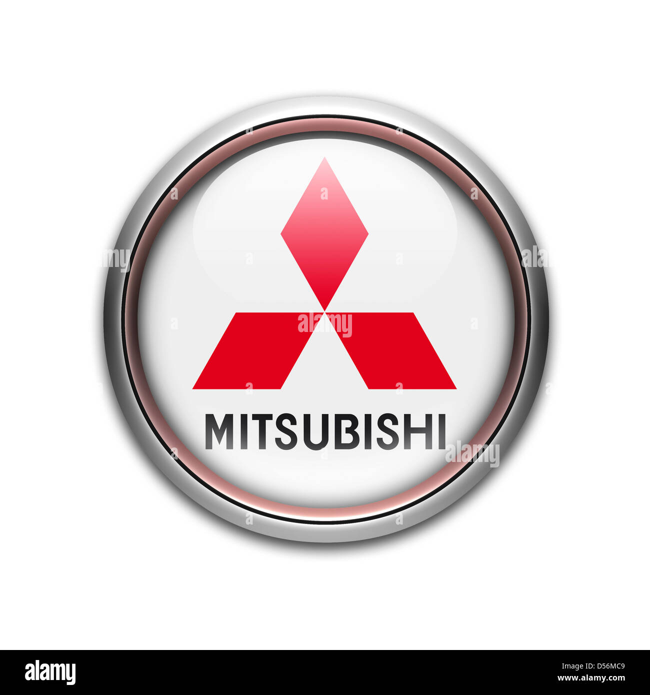 Mitsubishi logo symbol icon flag Stock Photo