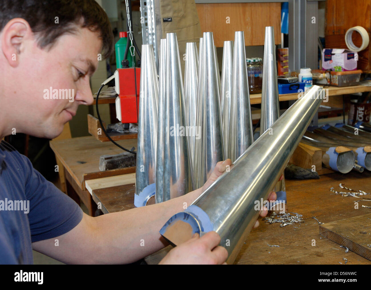 Organ builder Wolfgang Friedrich of Schuke organ building company