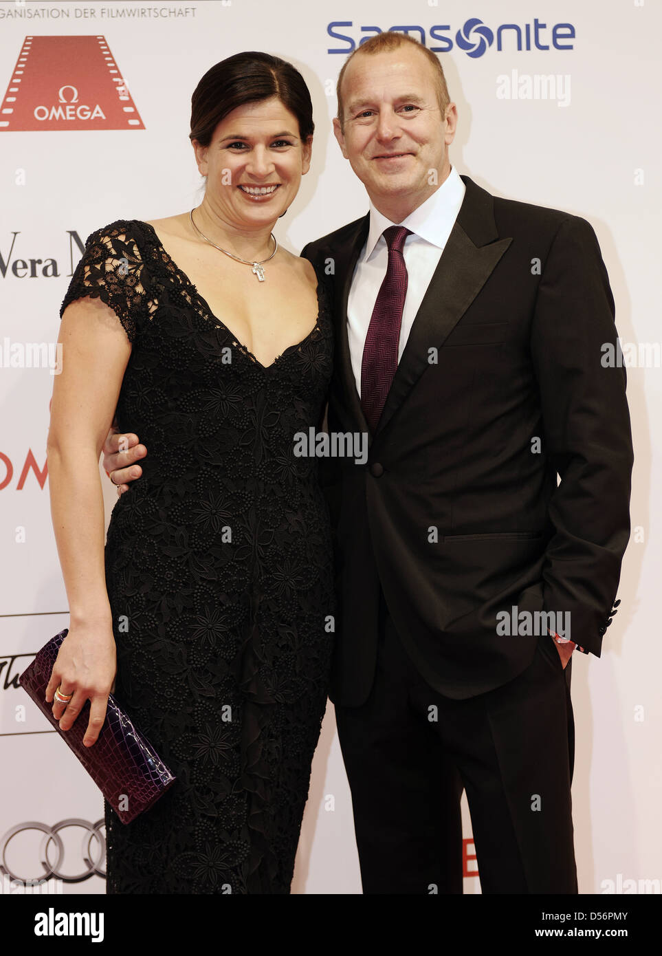 Heino Ferch and his wife Marie-Jeanette at 39th Deutscher Filmball at Hotel Bayerischer Hof. Munich, Germany - 21.01.2012 Stock Photo