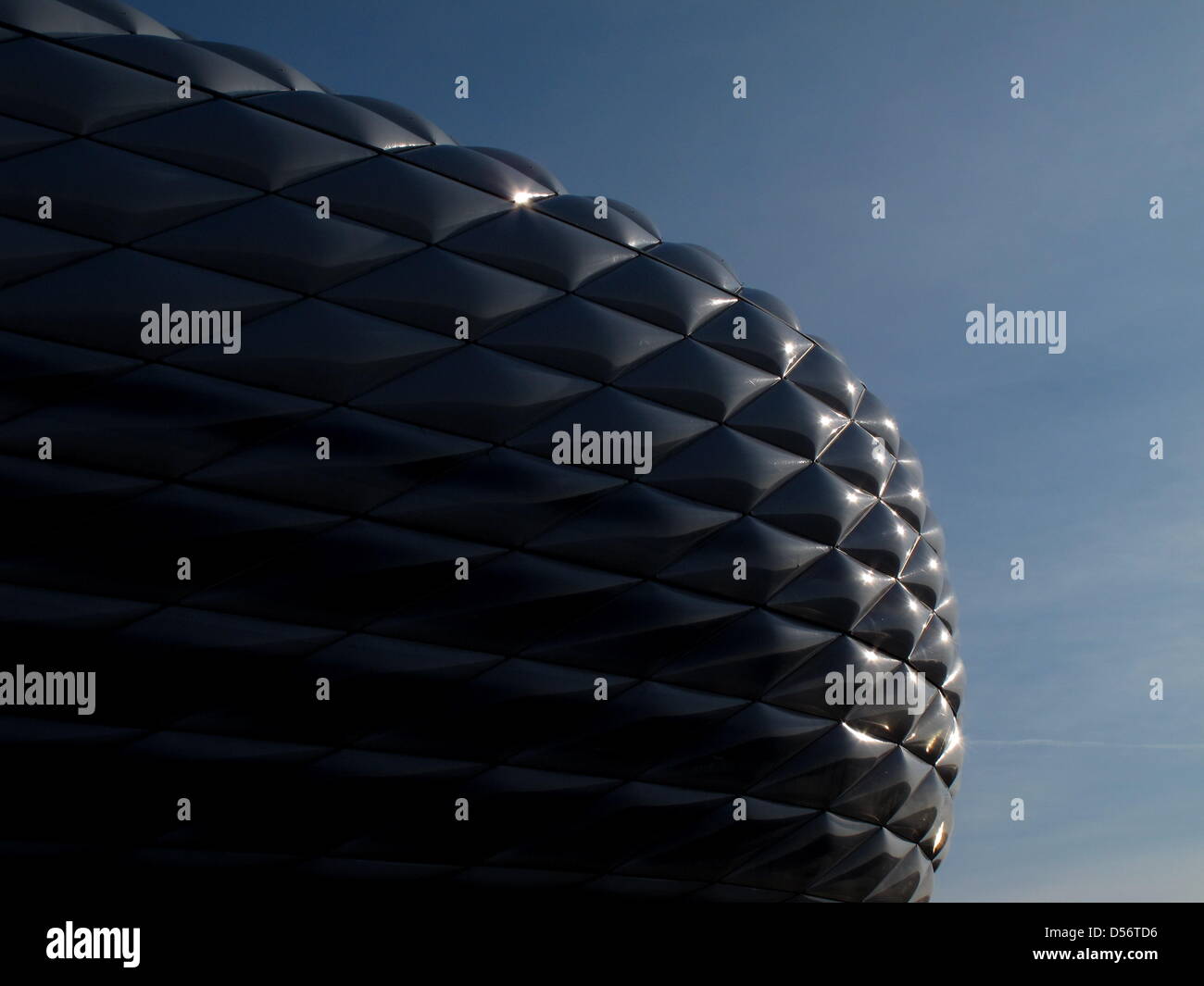View of the outer shell of Allianz Arena stadium in Munich, Germany, 19 ...