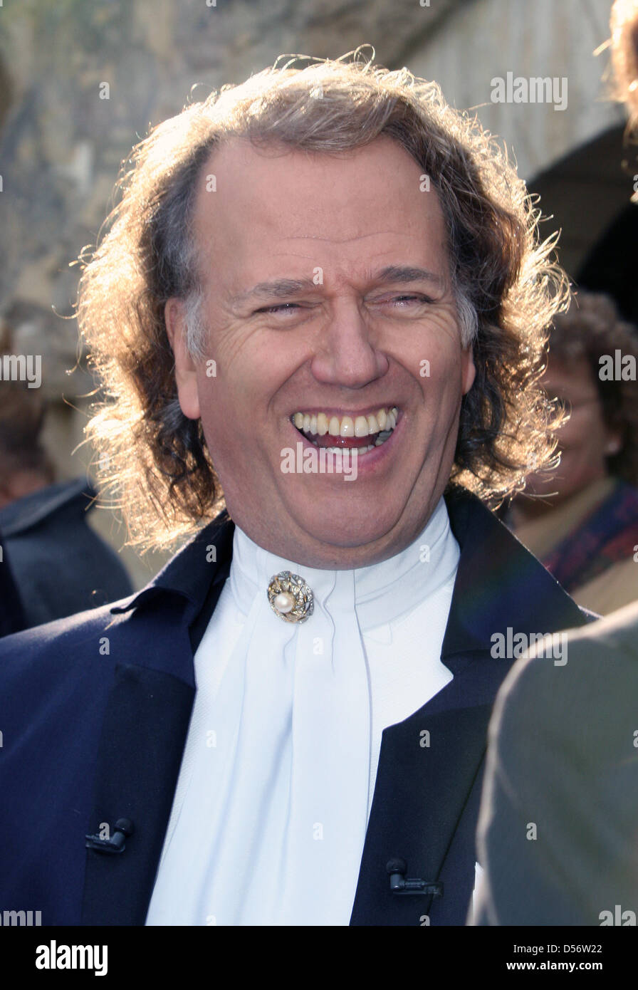 Dutch violinist Andre Rieu attends the opening of the jubilee year of