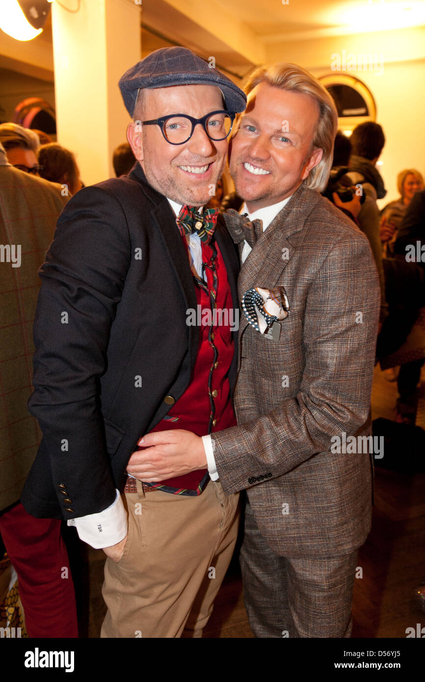 Thomas Rath, Sandro Rath at Mercedes-Benz Fashion Week Berlin Autumn/Winter  2012 - THOMAS RATH - Arrivals/Front Row at Fashion Stock Photo - Alamy