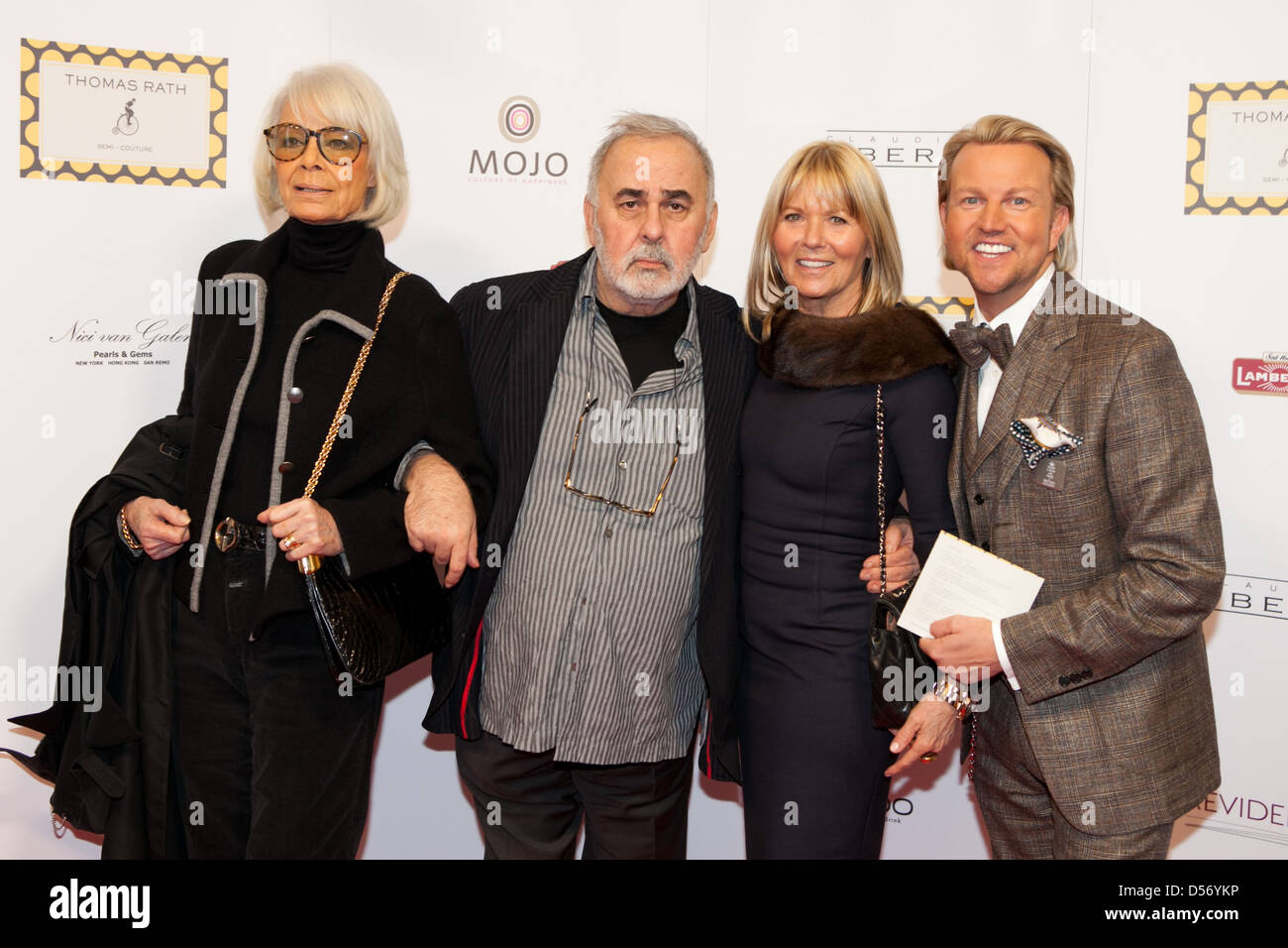 Gloria Drechsler, Udo Walz, Guest, Sandro Rath at Mercedes-Benz Fashion ...