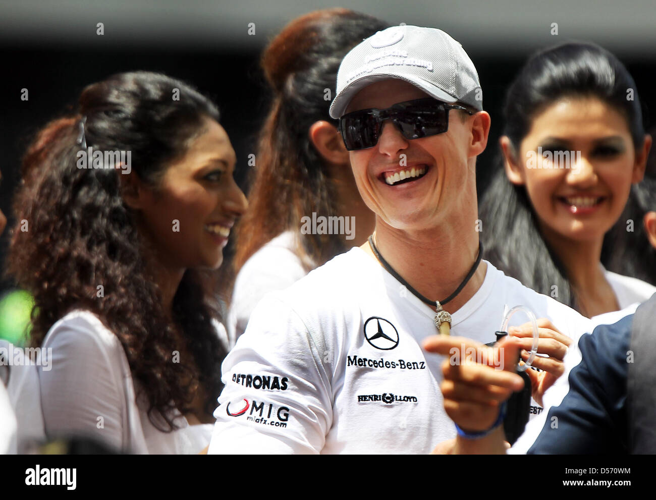 German Formula One driver Michael Schumacher of Mercedes GP pictured at