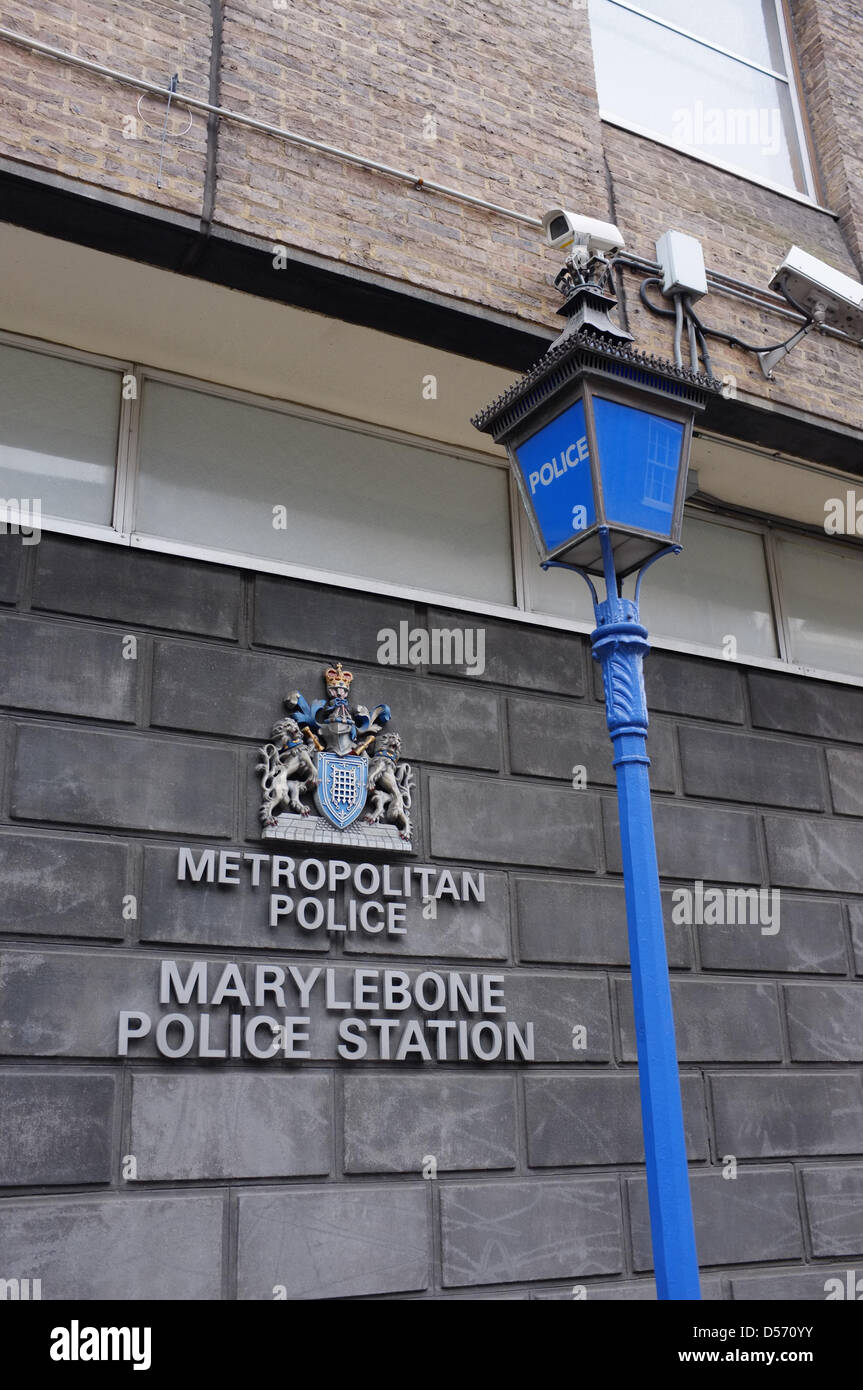 Marylebone Police Station, 1-9 Seymour Street, London, W1H 7BA UK Stock Photo