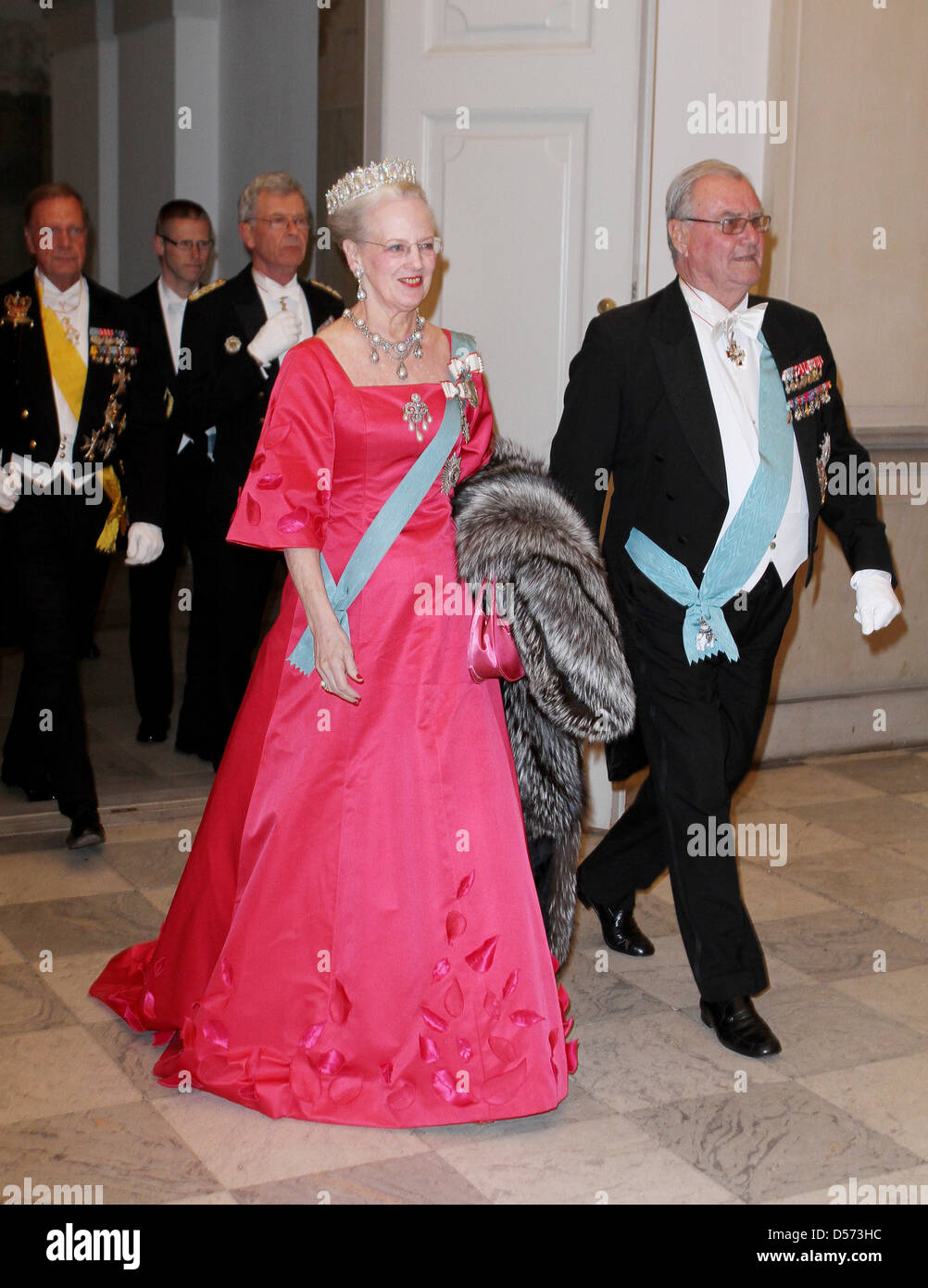 Queen Margrethe II of Denmark and her husband, Prince Consort Henrik