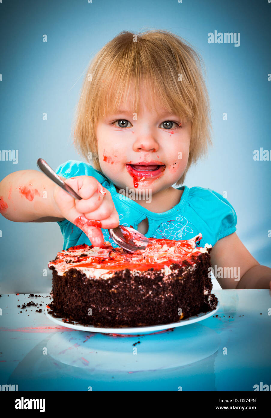 Birthday cake face baby hires stock photography and images Alamy