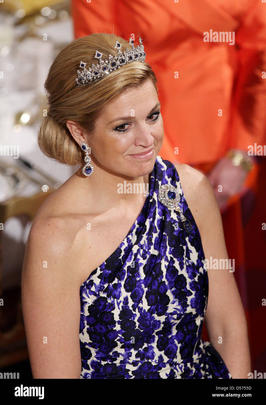Crown Princess Maxima of the Netherlands attends the gala dinner on the ...