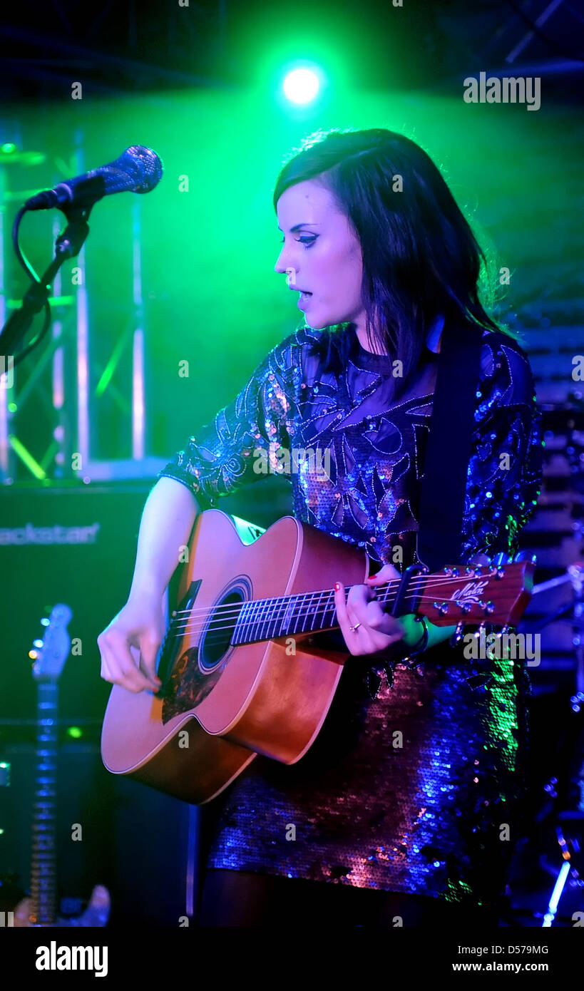 Scottish singer Amy Macdonald performs at the official opening of the