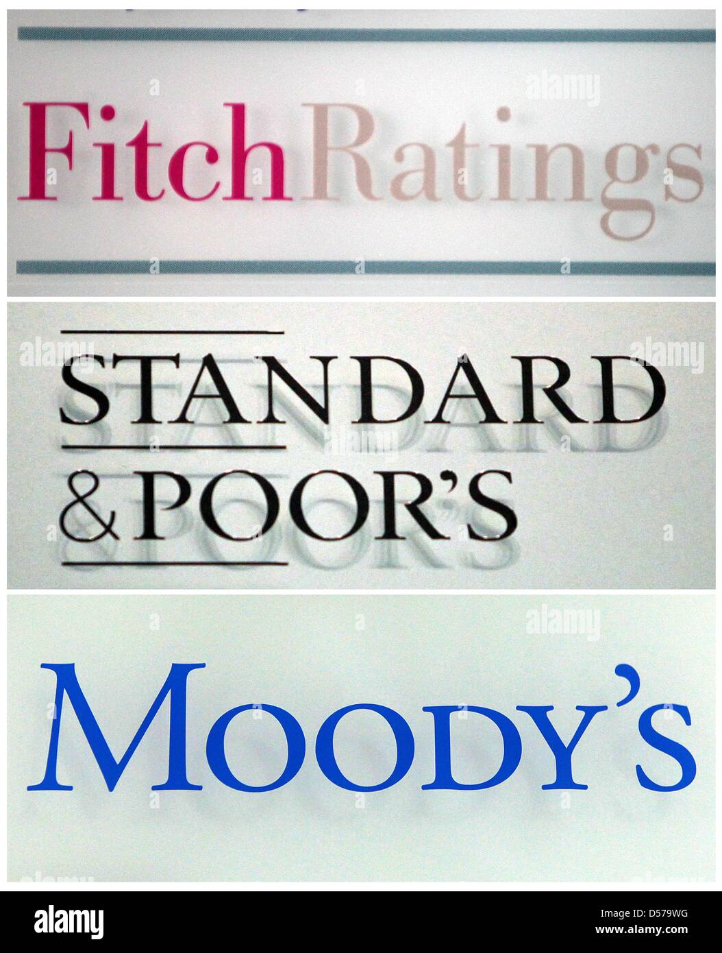 The combo picture shows the logos of the rating agencies 'Fitch