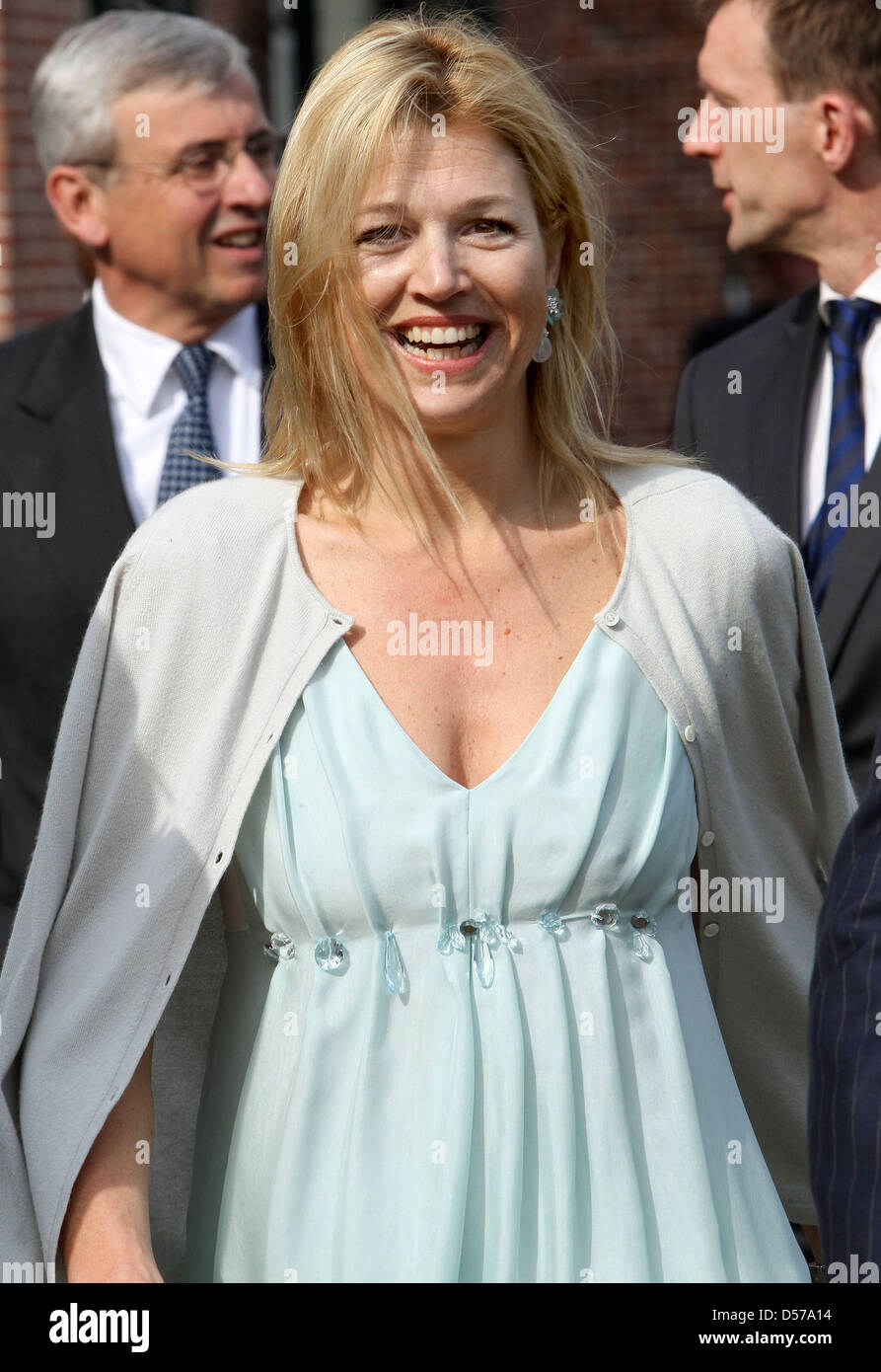 Dutch Princess Maxima attends the 50th anniversary celebration of the foundation of Duivenvoorde Castle in Voorschoten, the Netherlands, 28 April 2010. Photo: Albert Nieboer (NETHERLANDS OUT) Stock Photo