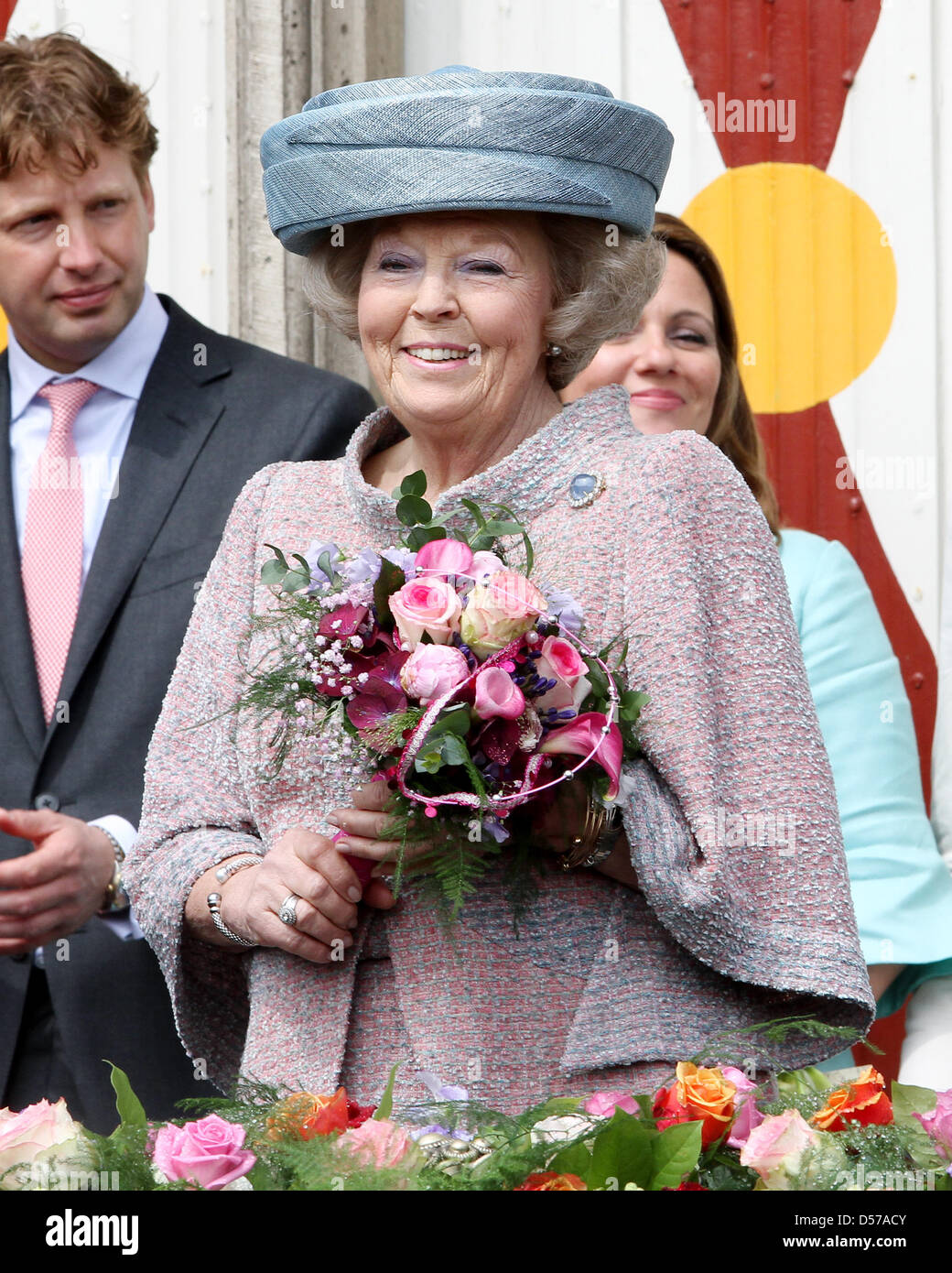 Queen Beatrix of the Netherlands attends the Queensday (Koninginnedag) celebrations in Wemeldinge, The Netherlands, 30 April 2010. Photo: Patrick van Katwijk Stock Photo