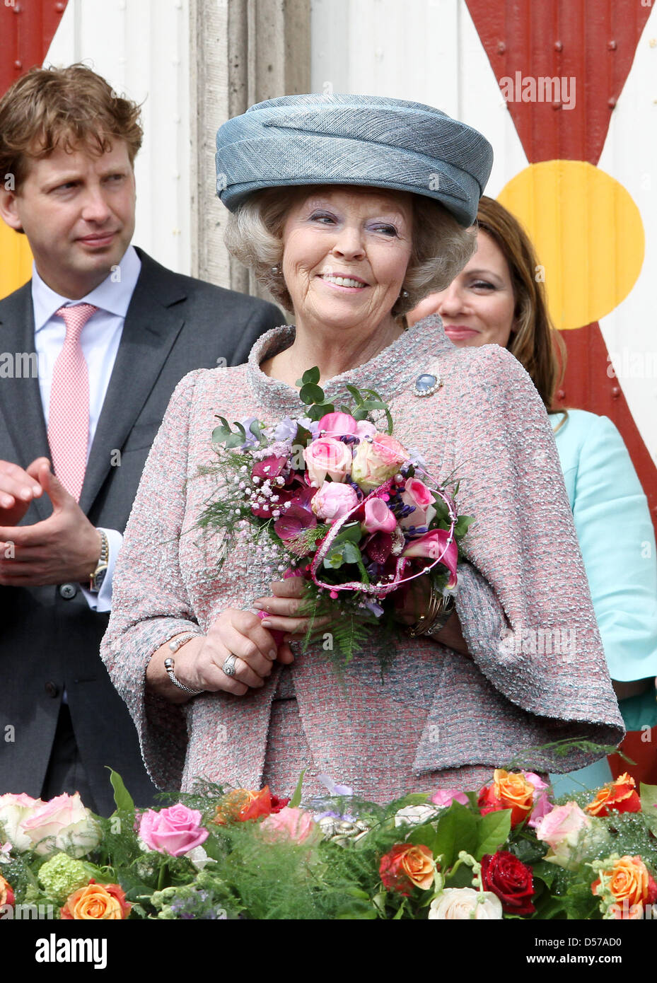 Queen Beatrix of the Netherlands attends the Queensday (Koninginnedag) celebrations in Wemeldinge, The Netherlands, 30 April 2010. Photo: Patrick van Katwijk Stock Photo
