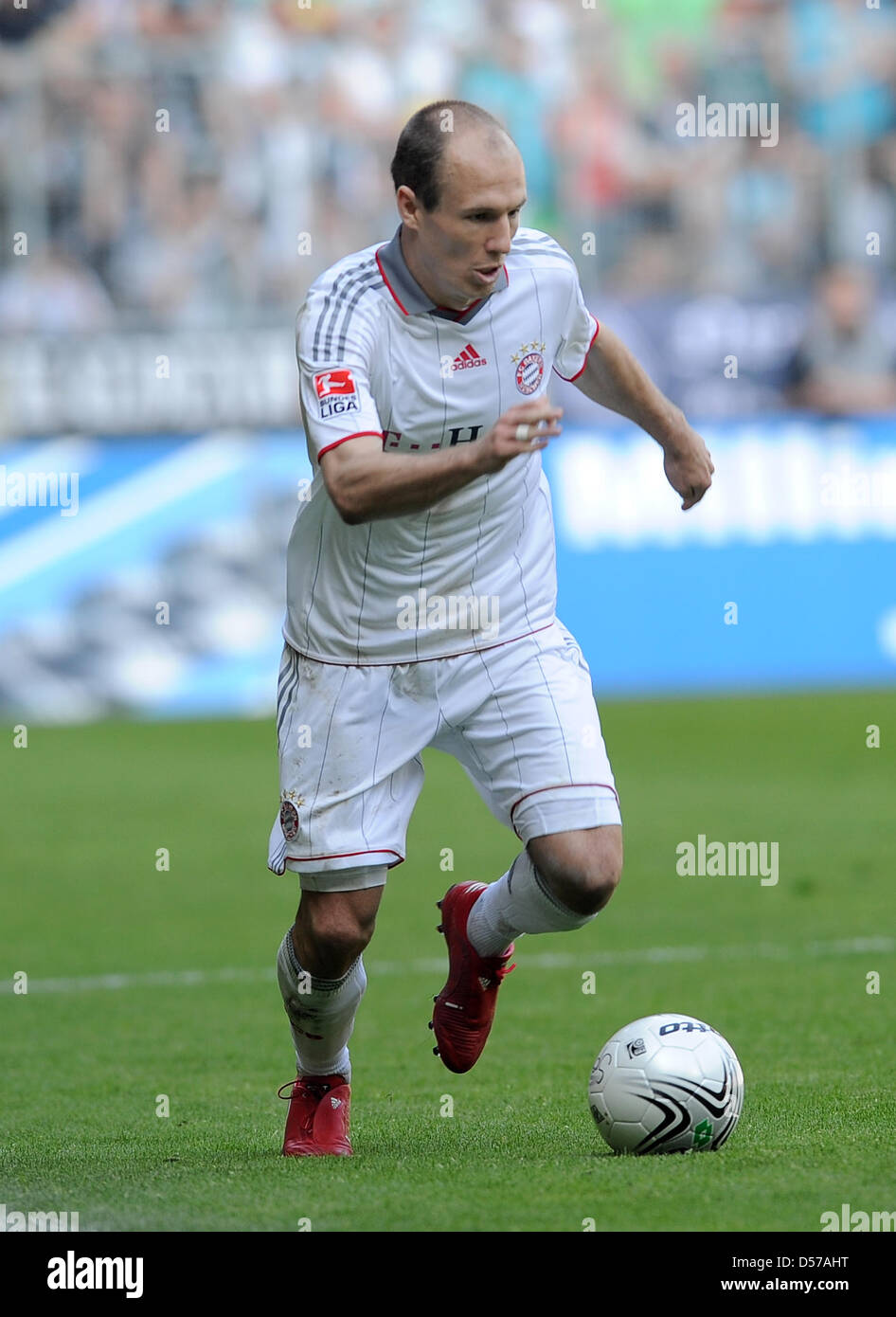 Bayern's Arjen Robben shown in action during the German Bundesliga ...