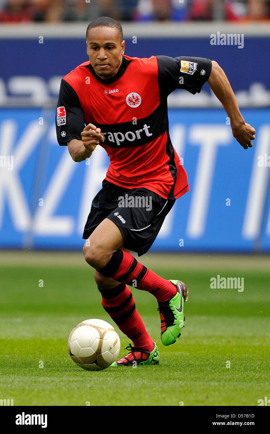 Frankfurt's Ricardo Clark during German Bundesliga match Eintracht Frankfurt  vs TSG Hoffenheim at Commerzbank-Arena in Frankfurt/Main, Germany, 01 May  2010. The match ended 1-2. Photo: Marius Becker Stock Photo - Alamy