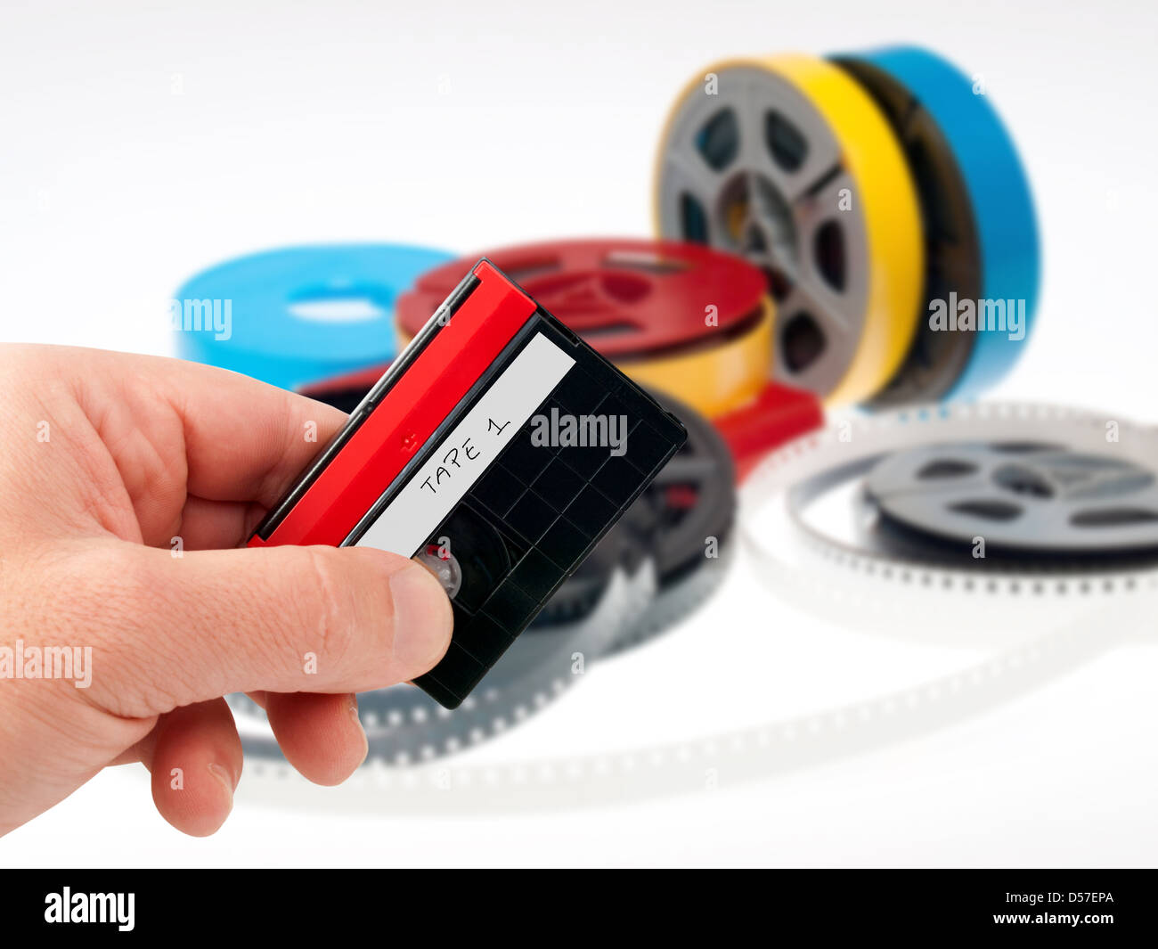 videocassette tape recorder film Stock Photo Alamy