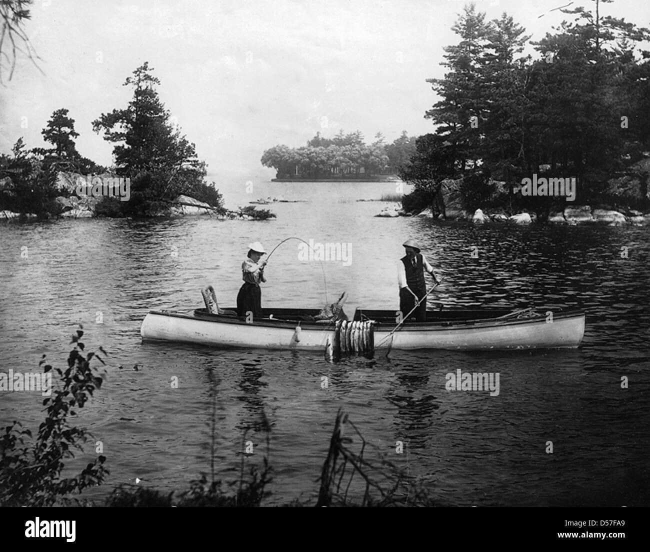 Thousand Islands, ON, about 1915 Stock Photo Alamy