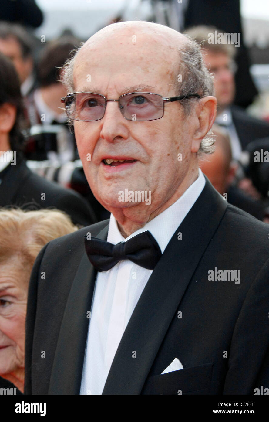 Portuguese director Manoel de Oliveira attends the premiere of the movie 'Tournee' at the 63rd Cannes Film Festival at the Palais des Festivals in Cannes, France, 13 May 2010. The Cannes Film Festival 2010 runs from 12 to 23 May 2010. Photo: Hubert Boesl Stock Photo