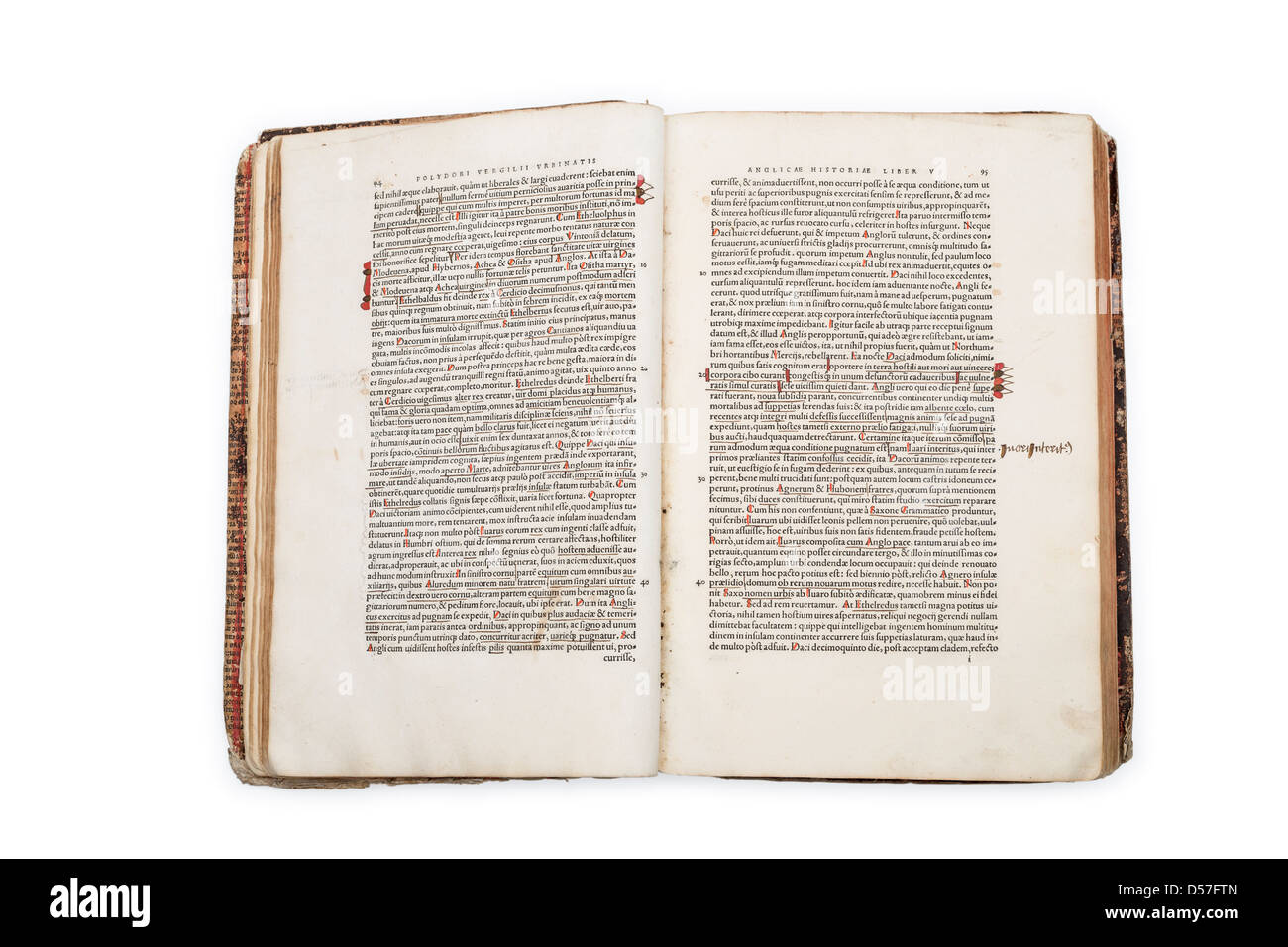 An old book (Polydori Vergilii Urbinatis Anglicae historiae liber ...