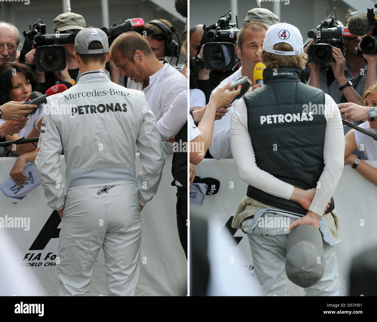 michael schumacher and nico rosberg