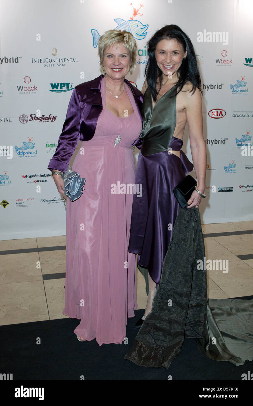 Birgit Lechtermann Veronique Witzigmann At Dolphin S Night Gala At Intercontinental Hotel Duesseldorf Germany 26 11 2011 Stock Photo Alamy
