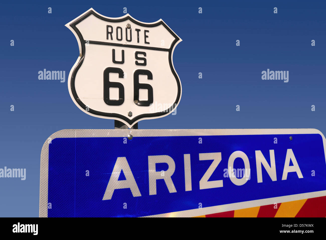 Route 66, Arizona Stock Photo
