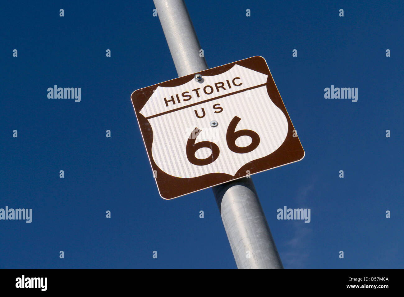 Route 66 sign Stock Photo
