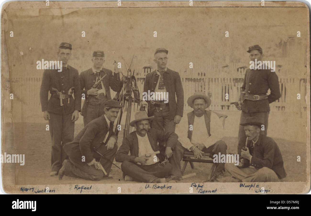 Maverick County Jail Guards, Eagle Pass Rifles Stock Photo