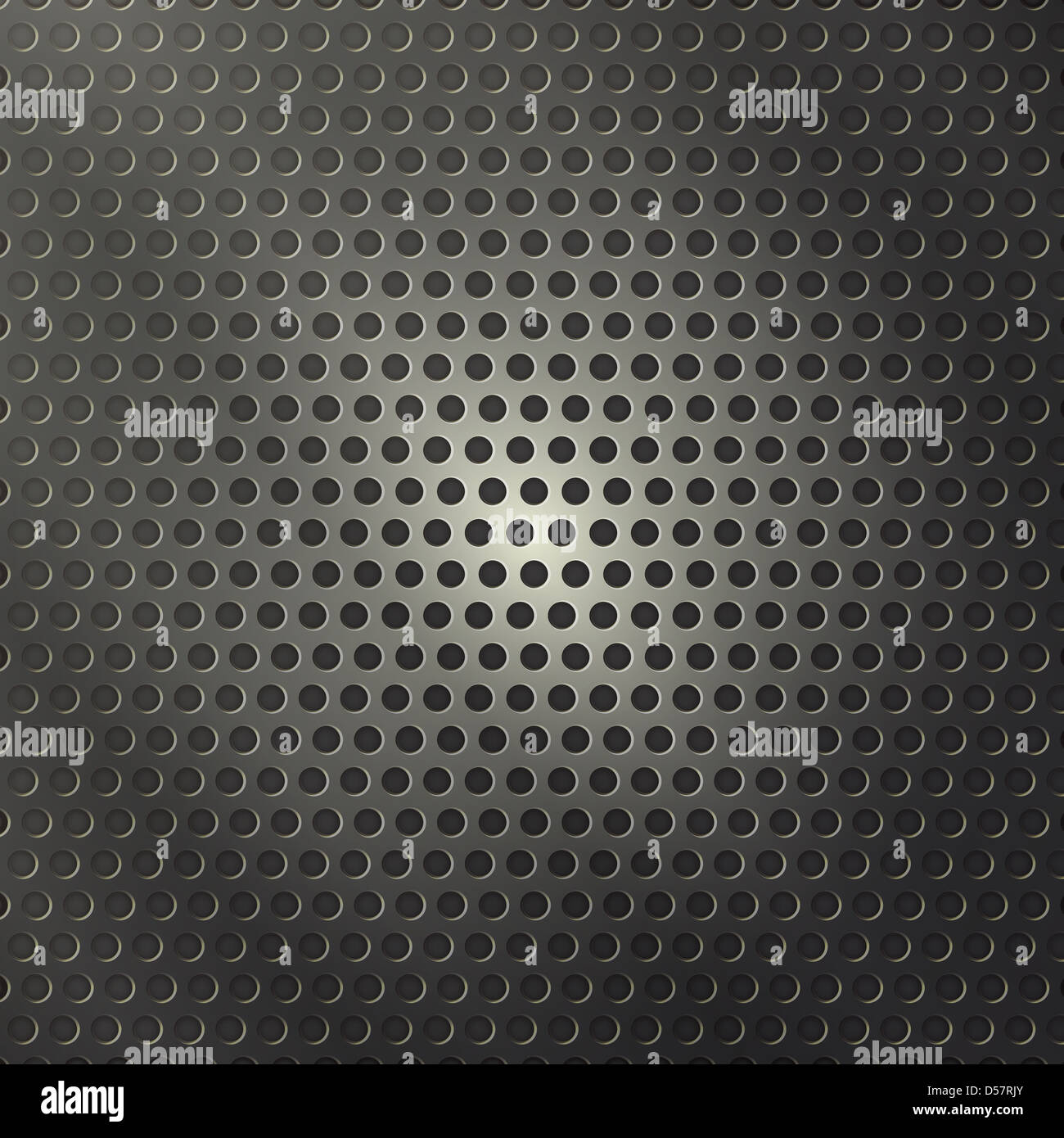 White mesh. Perforated metal texture with light background. Steel