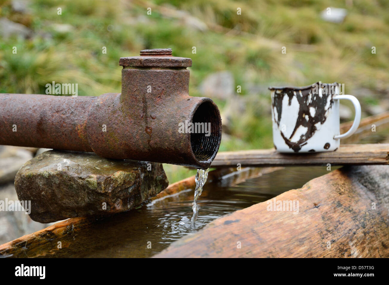 Drinking or watering place. Stock Photo