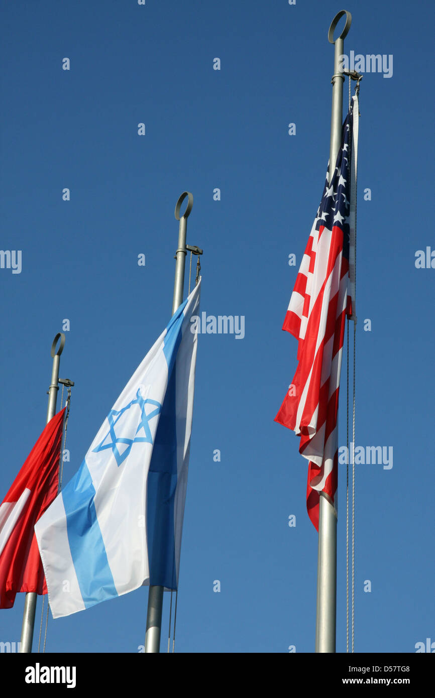 American israeli flag hi-res stock photography and images - Alamy