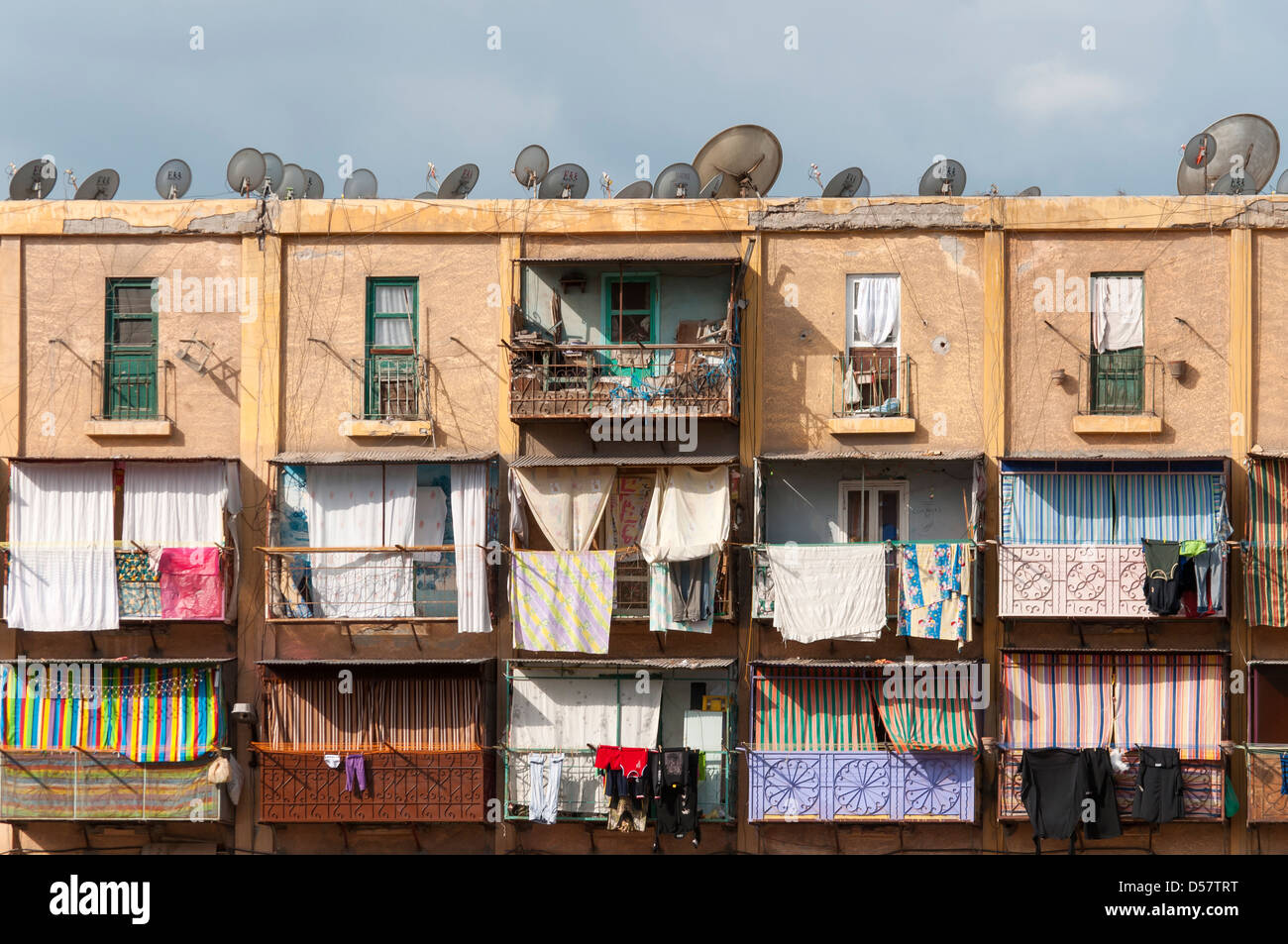 Balconies of Apartment Block, Alexandria, Egypt Stock Photo Alamy