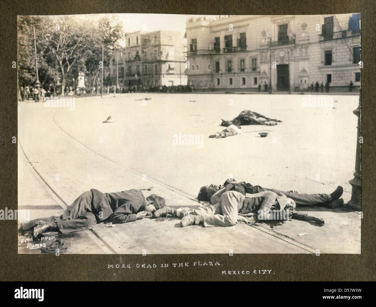 More dead in the plaza, Mexico City Stock Photo