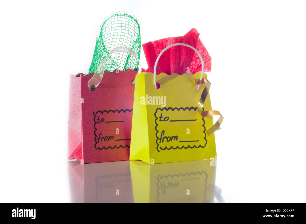 red yellow package for gifts Stock Photo Alamy