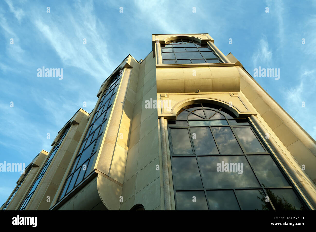 Berlin, Germany, the facade of Umar Ibn Al-Khattab Mosque Stock Photo