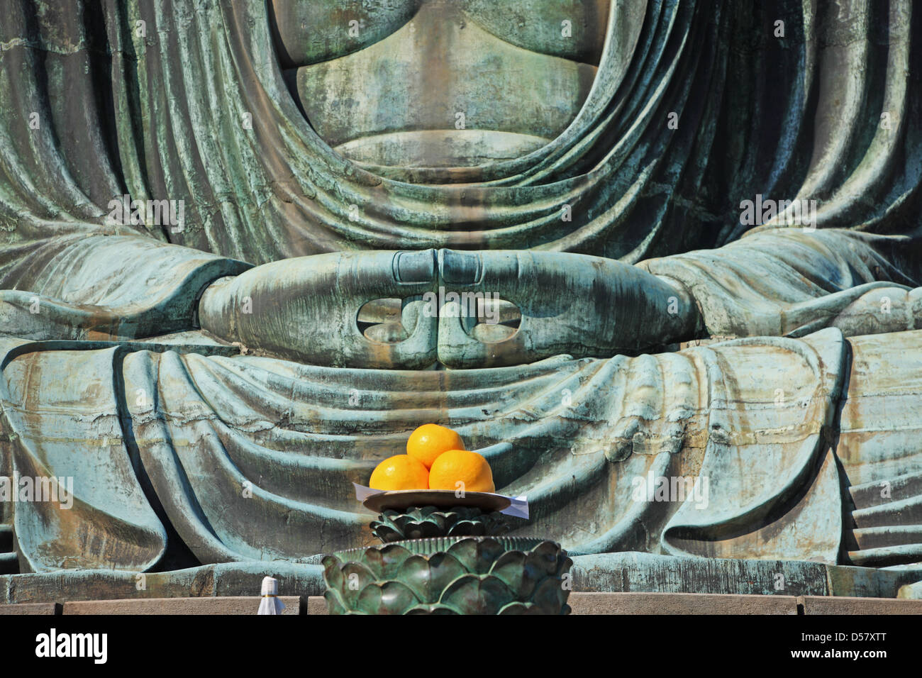Japan, Kanagawa Prefecture, the Great Buddha of Kamakura Stock Photo