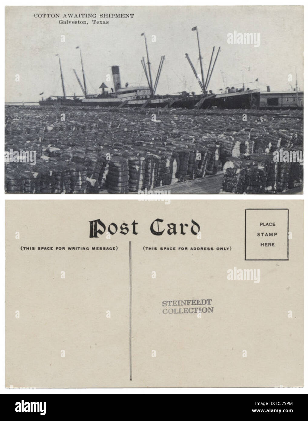 Cotton Awaiting Shipment, Galveston, Texas Stock Photo Alamy