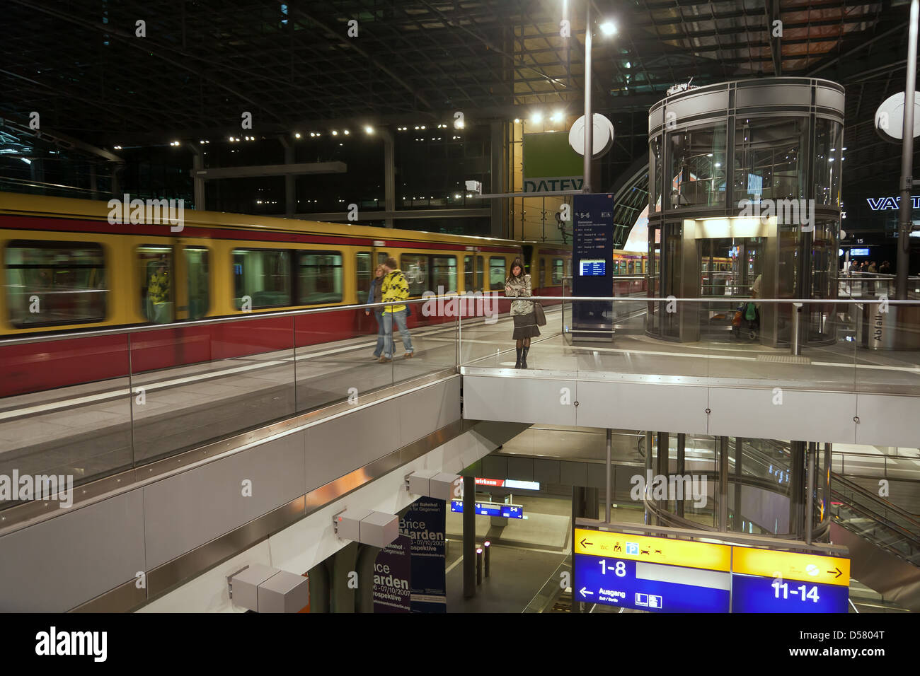 Berlin, Germany, train at the main station Stock Photo - Alamy