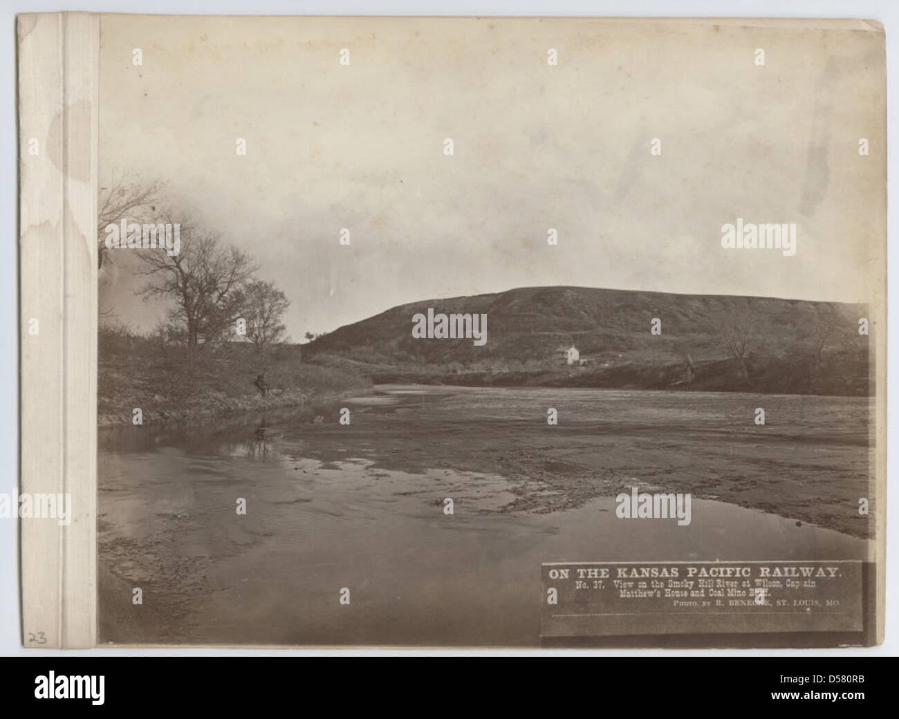 History historic vintage old photograph archive view of trees house hi ...