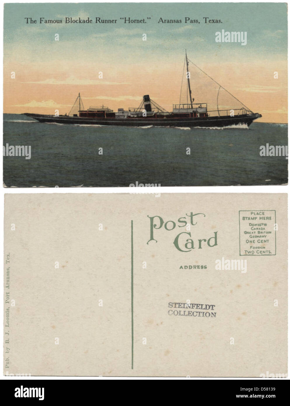 The Famous Blockade Runner Aransas Pass, Texas Stock Photo