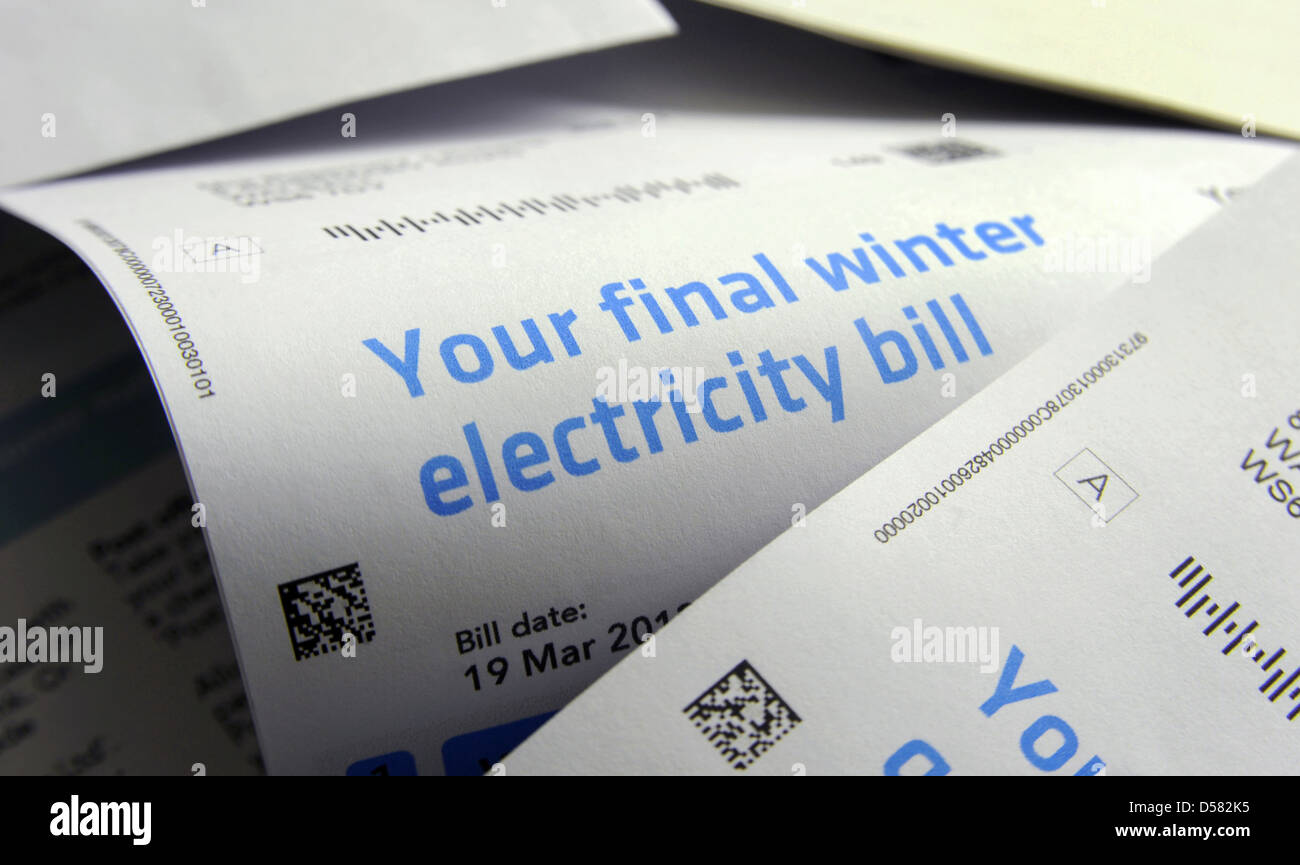 Electricity bill hires stock photography and images Alamy