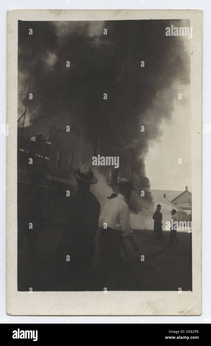 [Fire in Electra, Texas] Stock Photo Alamy